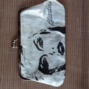 Concept One Accessories Silver Foil Blondie Clutch